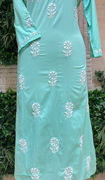 Load image into Gallery viewer, Mahek  Women's Lucknowi Handcrafted Cotton Chikankari Kurti - HONC0109579