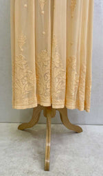 将图像加载到图库查看器中, Women's Lakhnavi Handcrafted Viscose Georgette Chikankari Bajirao Dress - HONC098679