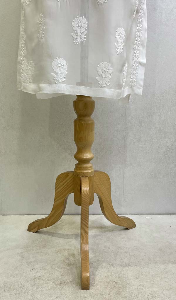 Women's Lakhnavi Handcrafted Organza Chikankari Kurti- HONC0115945