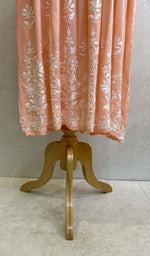 Load image into Gallery viewer, Women's Lucknowi Handcrafted Modal Cotton Chikankari Dress - HONC0121461