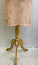 将图像加载到图库查看器中, Women's Lakhnavi Handcrafted Organza Chikankari Kurti - HONC0104537