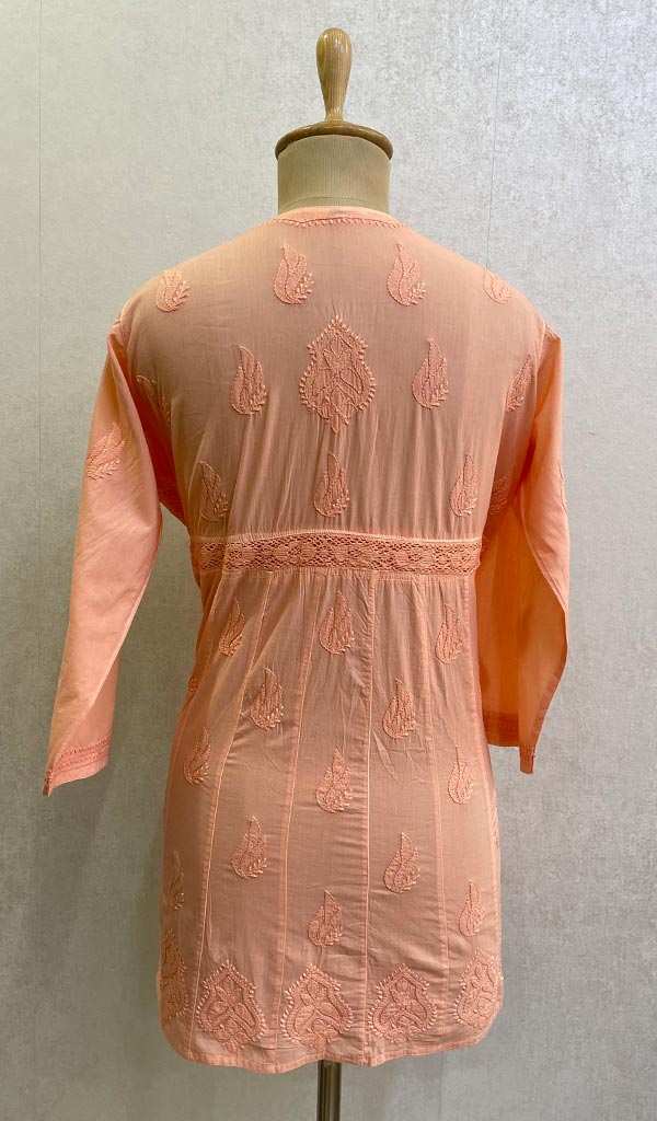 Women's Lakhnavi Handcrafted Cotton Chikankari Top - HONC0111339