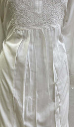 Load image into Gallery viewer, Women's Lucknowi Handcrafted Modal Cotton Chikankari Kurti - HONC0127882