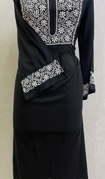 Load image into Gallery viewer, Lucknowi Handcrafted Modal Cotton Chikankari Dress - HONC0126843