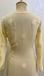 Load image into Gallery viewer, Women's Lucknowi Handcrafted Viscose Georgette Chikankari Top - HONC0109033