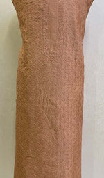 Load image into Gallery viewer, Lucknowi Handcrafted Chanderi Silk Chikankari Unstitched Men's Kurta Fabric - HONC0113079