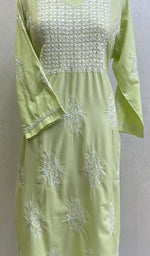 Load image into Gallery viewer, Sufiyani Women's Lucknowi Handcrafted Cotton Chikankari Kurti - HONC0135336