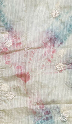 Load image into Gallery viewer, Women's Lakhnavi Handcrafted Kota Chanderi Chikankari Dupatta - Honc0108732