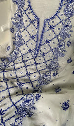 将图像加载到图库查看器中, Shirin Women's Lakhnavi Handcrafted Mul Chanderi Kurta And Dupatta Set - HONC0267998