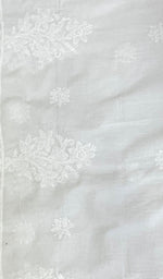 将图像加载到图库查看器中, Women's Lucknowi Handcrafted Cotton Chikankari Dupatta - HONC0170574
