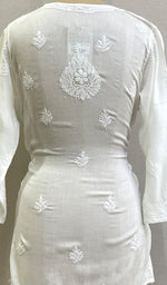 将图像加载到图库查看器中, Women's Lucknowi Handcrafted  Muslin  Chikankari Top - HONC0218495