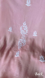 Load image into Gallery viewer, Women's Lakhnavi Handcrafted Modal Cotton Chikankari Unstitched Kurti Fabric - HONC0261076