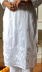 将图像加载到图库查看器中, Women's Lucknowi Handcrafted Cotton Angrakha -  HONC0284428