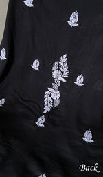将图像加载到图库查看器中, Simran Women's Lakhnavi Handcrafted Modal Cotton Chikankari Unstitched Kurti Fabric - HONC0261085