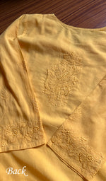 将图像加载到图库查看器中, Women's Lucknowi Handcrafted Cotton Chikankari Kurti - HONC0301077