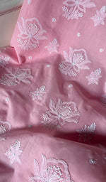 将图像加载到图库查看器中, Aashi Women's Lakhnavi Handcrafted Cotton Chikankari Suit Material - HONC0285007