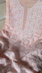 Load image into Gallery viewer, Adrita Women's Lakhnavi Handcrafted  Unstitched Cotton Chikankari Suit Material - HONC0289739