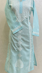 Load image into Gallery viewer, Zoyaa Women's Lucknowi Handcrafted Cotton Chikankari Kurti - HONC0164396