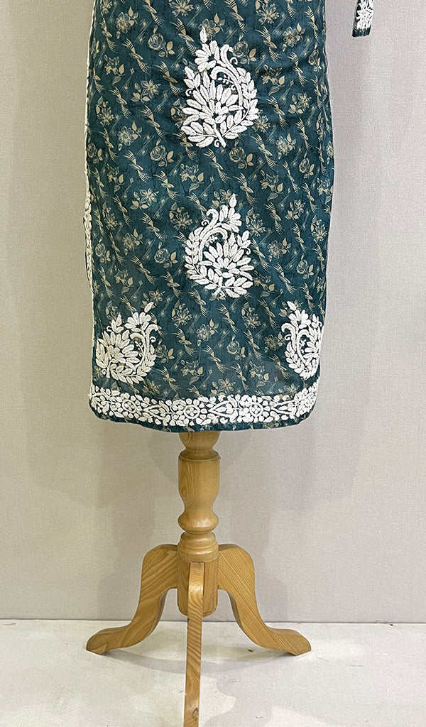 Aisha Women's Lucknowi Handcrafted Muslin Chikankari Kurti - HONC0174574