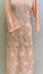 Load image into Gallery viewer, Rubina Women's Lucknowi Handcrafted Cotton Chikankari Kurti-HONC0161124