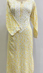 将图像加载到图库查看器中, Soni Women's Lucknowi Handcrafted Modal Cotton Chikankari Kurti - HONC0166549