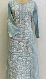 Load image into Gallery viewer, Naira Women's Lucknowi Handcrafted Cotton Chikankari Kurti - HONC0169057