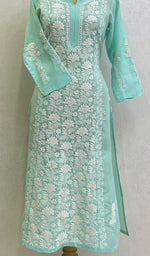 Load image into Gallery viewer, Naira Women's Lucknowi Handcrafted Cotton Chikankari Kurti - HONC0169051