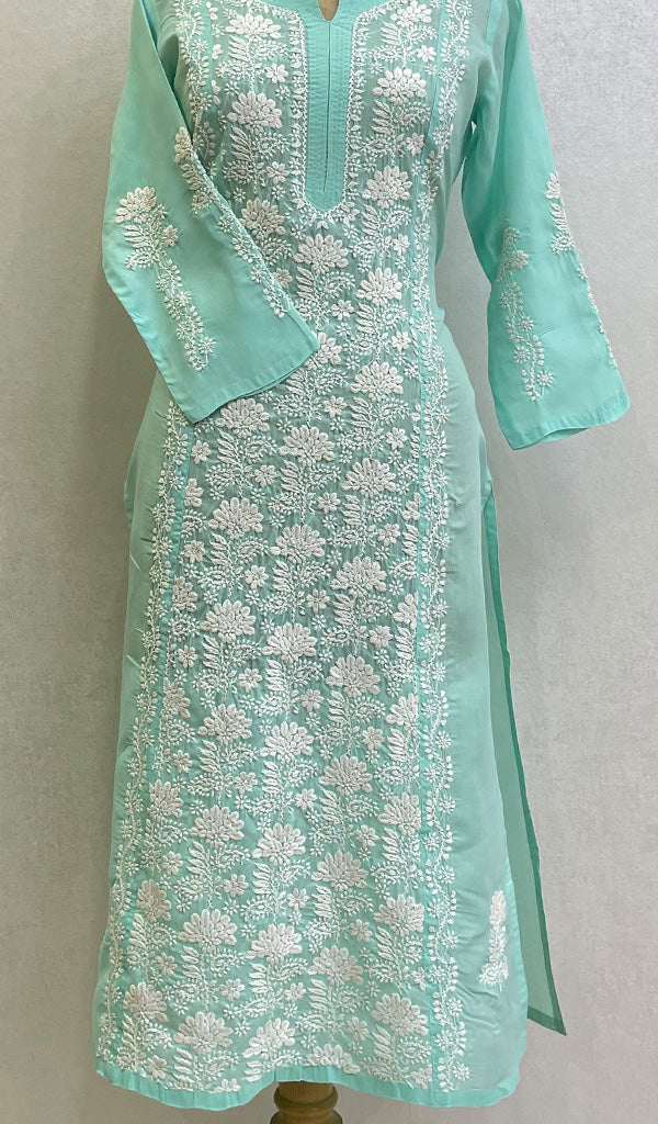 Naira Women's Lucknowi Handcrafted Cotton Chikankari Kurti - HONC0169051