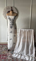 将图像加载到图库查看器中, Women's Lakhnavi Handcrafted Unstitchd Mul Chanderi Kurta And Dupatta Set - HONC0330024