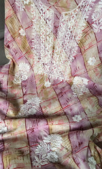 Load image into Gallery viewer, Women's Lakhnavi Handcrafted Cotton Chikankari Kurta And Kurta Dupatta Set - HONC0312685