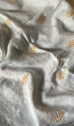 Load image into Gallery viewer, Ashima Women's Lucknowi Handcrafted Muslin Chikankari Unstitched Suit Material - HONC0243932