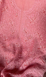 Load image into Gallery viewer, Women's Lakhnavi Handcrafted Unstitched Mul Chanderi Kurta And Dupatta Set - HONC0312996