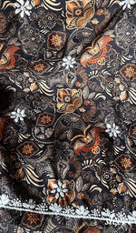 Load image into Gallery viewer, Women's Lakhnavi Handcrafted Cotton Chikankari Unstitched Kurti Fabric - HONC0268840