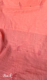 Load image into Gallery viewer, Women's Lakhnavi Handcrafted Unstitched Mul Chanderi Chikankari Full Suit Material - HONC0282291