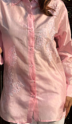 将图像加载到图库查看器中, Arohi Women's Lakhnavi Handcrafted  Pure banglore silk top with fine Chikankari - HONC0261643