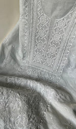Load image into Gallery viewer, Women's Lakhnavi Handcrafted Mul Chanderi Unstitched Kurta And Dupatta Set - HONC0266907