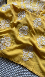 将图像加载到图库查看器中, Women's Lucknowi Handcrafted  Modal  Cotton Chikankari Kurti - HONC0301031