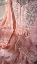 将图像加载到图库查看器中, Sehmat Lakhnavi Handcrafted Kota Cotton Semi -Stitched Kurta And Dupatta Set- HONC0294490