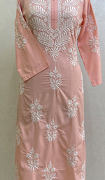 Load image into Gallery viewer, Cotton Pink Lucknowi Chikankari kurta