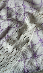 Load image into Gallery viewer, Kashish Women's Lakhnavi Handcrafted Mul Chanderi Semi - Stitched Kurta And Dupatta Set - HONC0252786