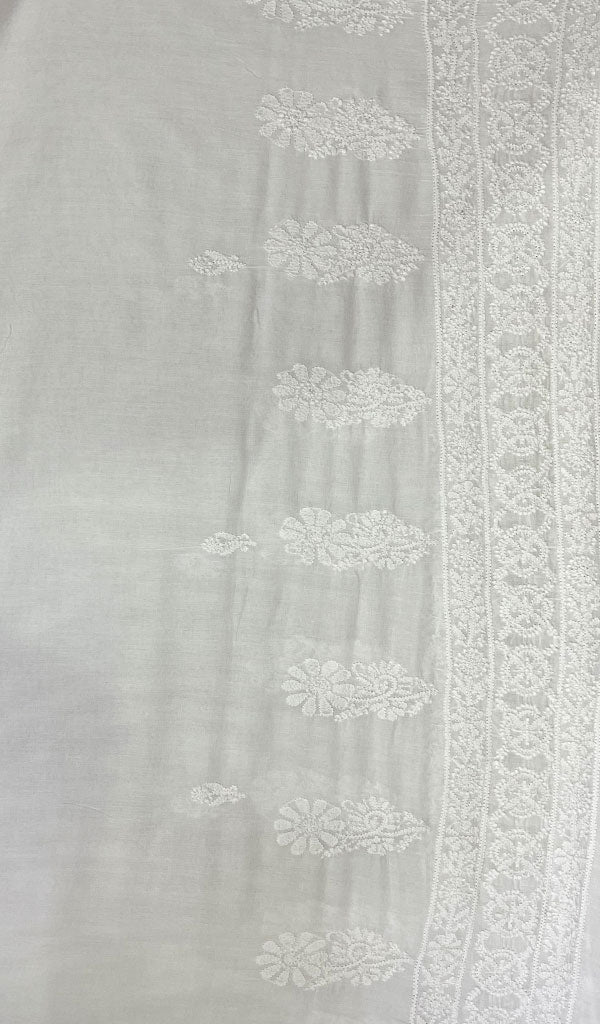 Women's Lucknowi Handcrafted Cotton Chikankari Dupatta - HONC0160497