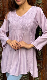 Load image into Gallery viewer, Daisha Women's Lucknowi Handcrafted Muslin Chikankari Top - HONC0234912
