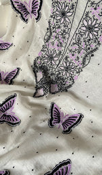 Load image into Gallery viewer, Titlee Women's Lakhnavi Handcrafted Mul Chanderi Kurta And Dupatta Set - HONC0269305