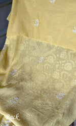 Load image into Gallery viewer, Women's Lakhnavi Handcrafted Maheshwari Mul Chanderi Unstitched Kurta And Dupatta Set - HONC0286687