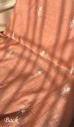 将图像加载到图库查看器中, Women's Lakhnavi Handcrafted Mul Chanderi Unstitched Kurta And Dupatta Set - HONC0287731