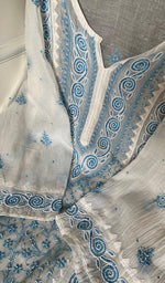 将图像加载到图库查看器中, Aaliyah Women's Lakhnavi Handcrafted Mul Chanderi Semi - Stitched Kurta And Dupatta Set - HONC0233890