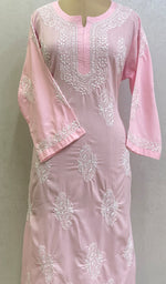 Load image into Gallery viewer, Zoha Women's Lucknowi Handcrafted Cotton Chikankari Kurti-HONC0141385