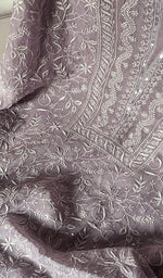 将图像加载到图库查看器中, Women's Lakhnavi Handcrafted Mul Chanderi Unstitched Kurta And Dupatta Set - HONC0241676