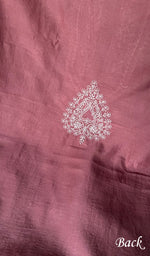 Load image into Gallery viewer, Lucknowi Handcrafted Maheshwari Mul Chanderi Chikankari Unstitched Men's Kurta Fabric - HONC0274611