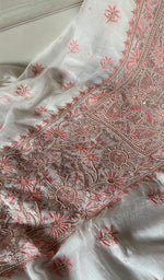 Load image into Gallery viewer, Women's Lakhnavi Handcrafted Mul Chanderi Unstitched Kurta And Dupatta Set - HONC0343190